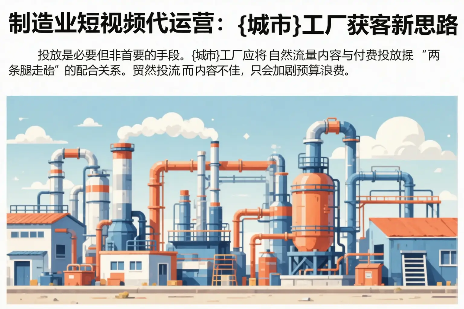 制造业短视频代运营:伊宁县工厂获客新思路